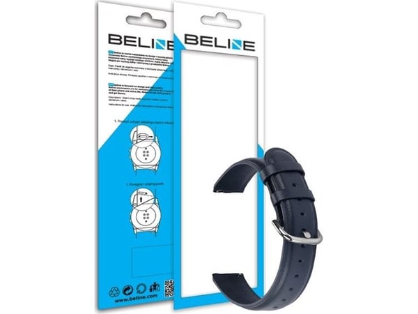 Beline Beline Klokkereim 20mm Elegance marineblå/marine
