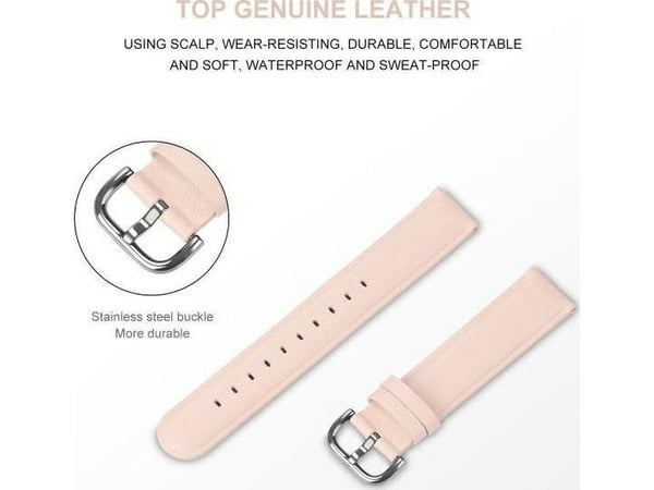 Beline stropp til klokke 20 mm Elegance rosa 4052396031218