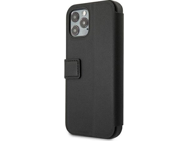 Case Us Polo Assn USA polo USFLBKP12MPUGFLBK iPhone 12/12 Pro 6,1 tommers fargerik/svart bok Polo Embroidery Collection