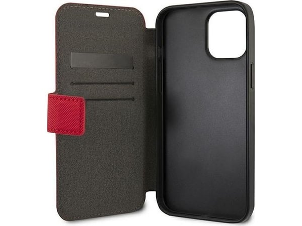 Deksel Us Polo Assn US Polo USFLBKP12MPUGFLRE iPhone 12/12 Pro 6.1" Rød/Rød bok Polo Broderi Collection