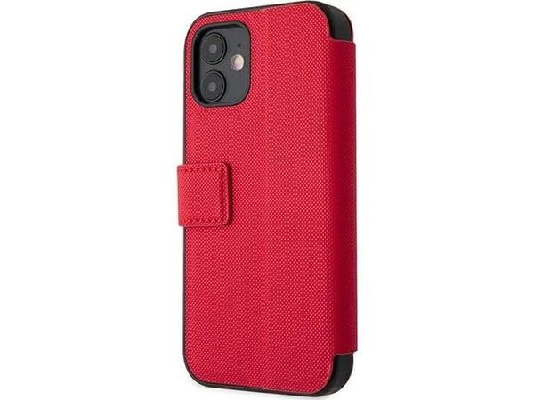 US Polo Assn bokfodral iPhone 12 mini 5,4" röd