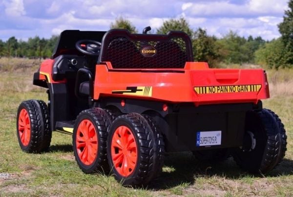 Super-Toys BUGGY 6 hjul for 2 barn, velte-/vippelast, myke hjul, mykt sete, sterkeste versjon/A730-2