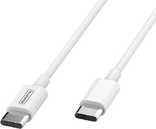 Somostel USB-C - USB-C 1,2 m USB-kaapeli Valkoinen (27226)