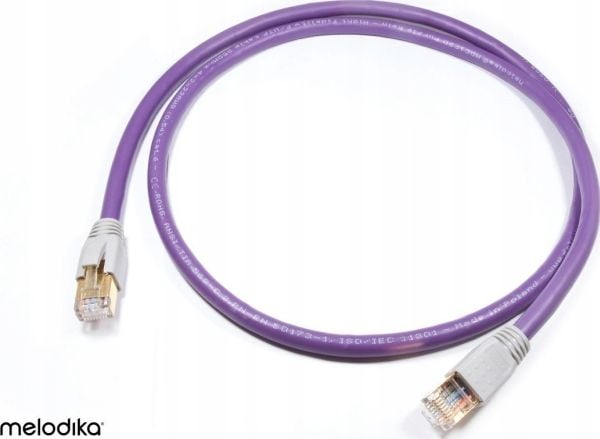 Melodika nettverkskabel (skjermet) Ethernet F/UTP RJ45 Cat. 6e 0,75 m