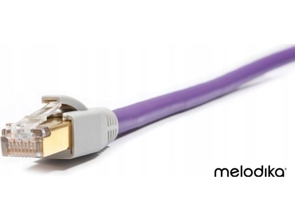 Melodika nettverkskabel Ethernet (skjermet) F/UTP RJ45 Cat. 6e - 8 m