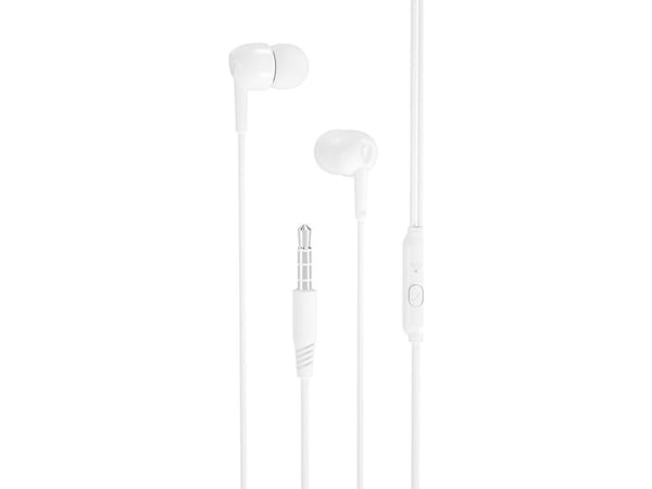 XO EP37 kablede in-ear hodetelefoner 3,5 mm hvit