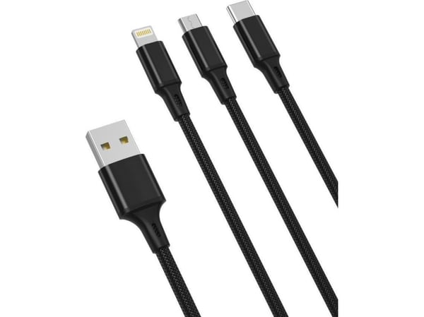 USB-kabel XO USB-C til USB-C 1,2 m svart (NB173)