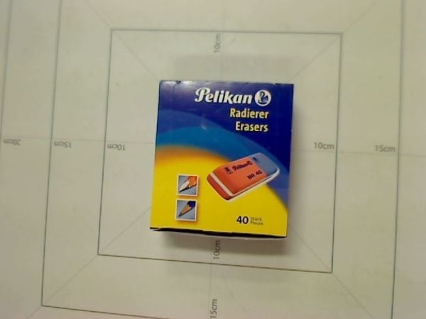 Pelikan 619569, Gummi, Blå, Rød, 54 mm, 19 mm, 8 mm, 40 stykker