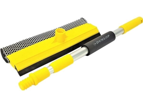 Dunlop vannavskraper med vindu- og speilskrape med skaft justerbar 43-68 cm DUNLOP
