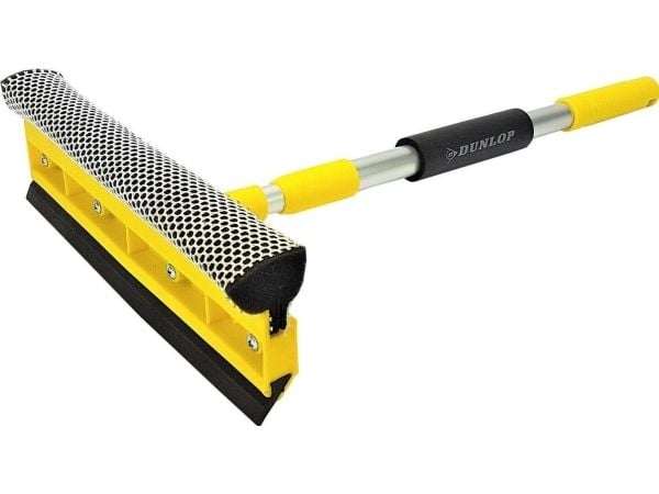 Dunlop vannavskraper med vindu- og speilskrape med skaft justerbar 43-68 cm DUNLOP