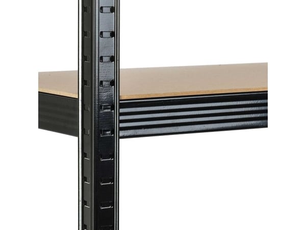 Metaline oppbevaringshylle 180 x 90 x 40 cm Humberg HR-813 sort