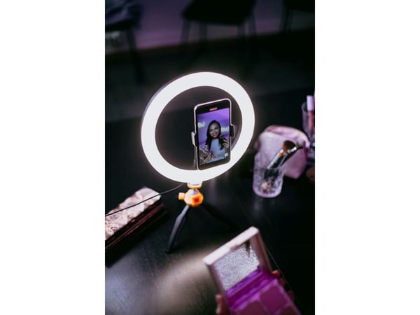 Kodak LED rengasvalo Selphie 10 SL001 + Pilot jalusta musta