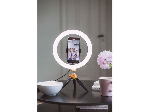 Kodak LED rengasvalo Selphie 10 SL001 + Pilot jalusta musta