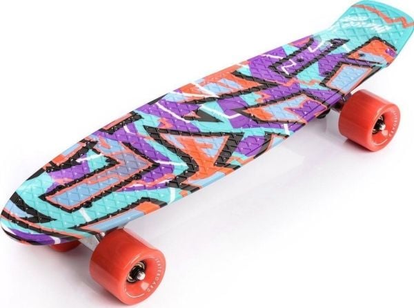 Skateboard Meteor Skateboard Multicolor Graffiti fioletowa (22604)