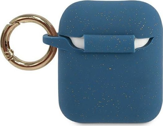 Guess beskyttelsesetui GUACCSILGLBL silikon glitter til AirPods 1/2 blå
