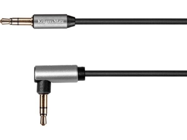Kruger&amp;Matz Jack 3.5mm - Jack 3.5mm kaapeli 1m hopea (KM1242)