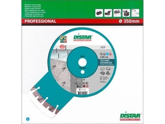Di-Star Diamond disc Technic Advanced 1A1RSS/C3-H 350x3,5/2,5x15x25,4-(11,5)-24