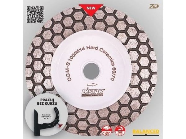 Di-Star Diamond Blade Hard Ceramics 60 DGM-S 100/M14