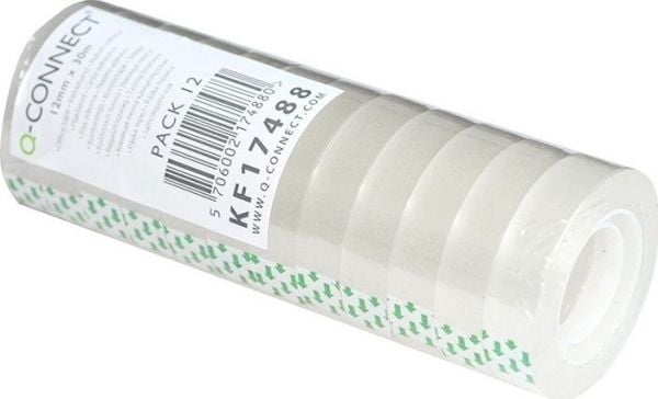 Q-Connect toimistoteippi 12mmx30m 12 kpl 12 kpl