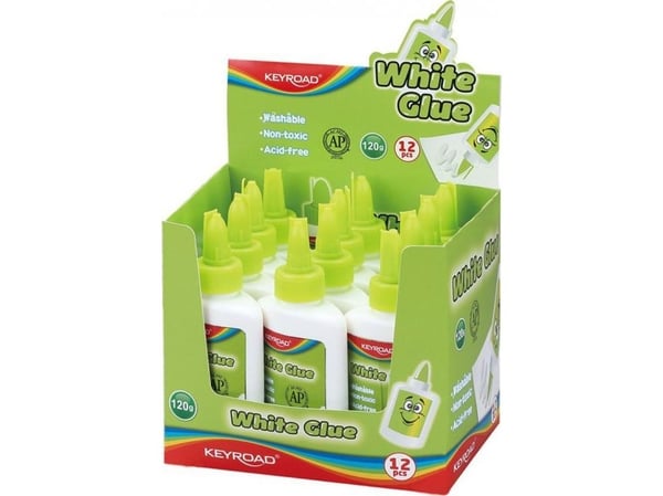 Keyroad Keyroad Hvit lim, 120G, Display Pakket