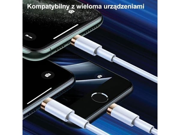 USB-kabel USAMS USB-C till Lightning 1,2 m svart (SJ484USB01)