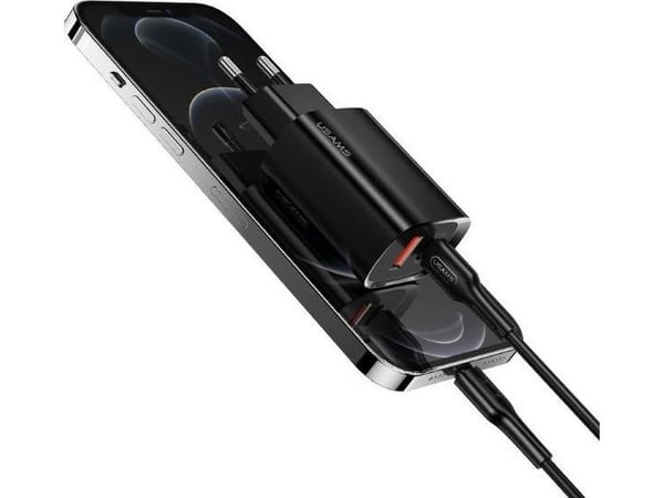 USAMS T35-laddare 1x USB-A 1x USB-C 3 A (CC121TC02)