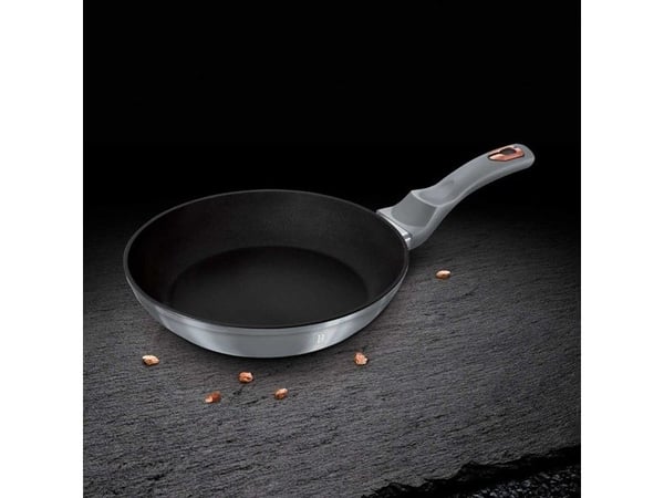 Berlinger Haus BH/6169F, Paistinpannusetti, Harmaa, Alumiini, Ergonominen, Pehmeä kosketus, Kaasu, Halogeeni, Induktio, 20 cm