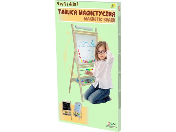 Naturligt magnetiskt whiteboard 4-i-1