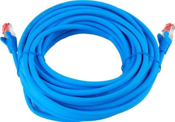 Spacetronik-kabel RJ45 CAT 6 S/FTP AWG27 LSZH blå 7,5 m
