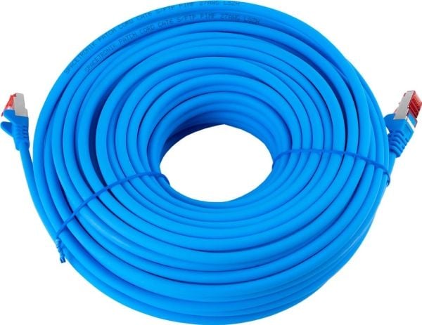Spacetronik Kabel RJ45 CAT 6 S/FTP AWG27 LSZH blå 30m
