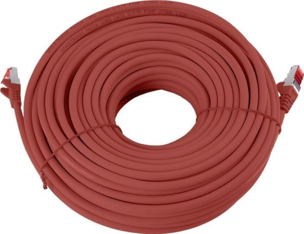 Spacetronik Kabel RJ45 CAT 6 S/FTP AWG27 LSZH rød 15m