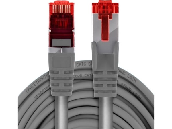 Spacetronik kabel RJ45 CAT 6 S/FTP AWG27 LSZH, blå 10 m