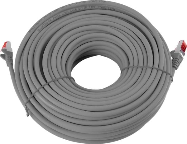 Spacetronik nettverkskabel RJ45 CAT 6 S/FTP AWG27 LSZH hvit 20 m