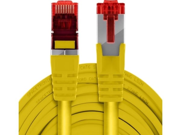 Spacetronik-kabel RJ45 CAT 6 S/FTP AWG27 LSZH gul 5m