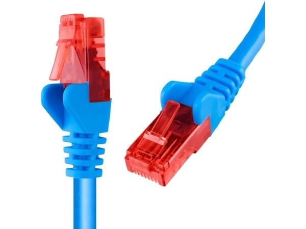 Spacetronik Kabel RJ45 CAT 6 U/UTP AWG24 blå 10m