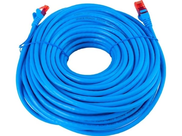 Spacetronik-kabel RJ45 CAT 6 U/UTP AWG24 blå 30 m