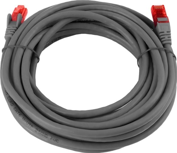 Spacetronik Kabel RJ45 CAT 6 U/UTP AWG24 grå 10m