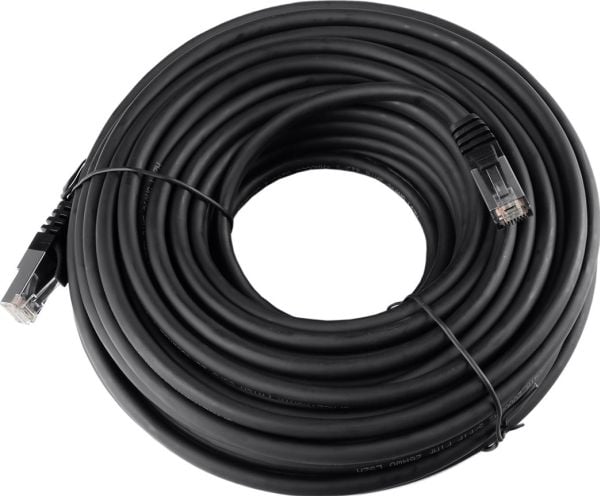 Spacetronik RJ45 CAT8 S/FTP AWG26 CU LSZH svart 1,5 m