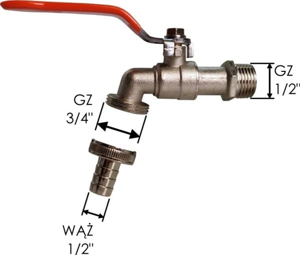 Bradas GKK031213, Ledd-tilkobling, Dryppvanningssystem, Polen, 1 stykker