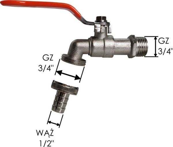 Bradas GKK0434343419Z, Felles kontakt, Dryppvanningssystem, Polen, 1 stk