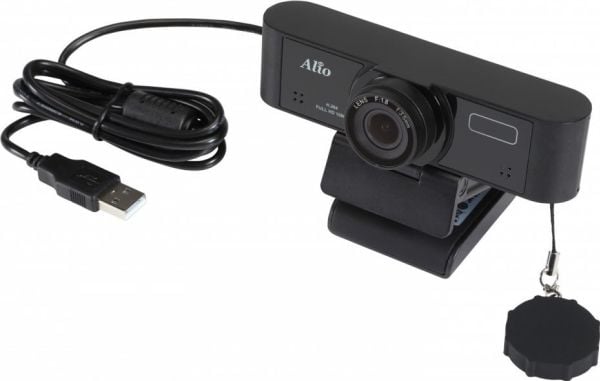 FHD USB-webkamera 1080p 30fps 2 mikrofoner autofokus 84° vinkel FHD84
