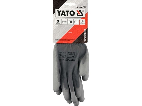 YATO arbetshandskar i nylon grå 9