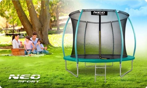 10 fot / 312 cm profilert hage-batut med indre nett „Neo-Sport“