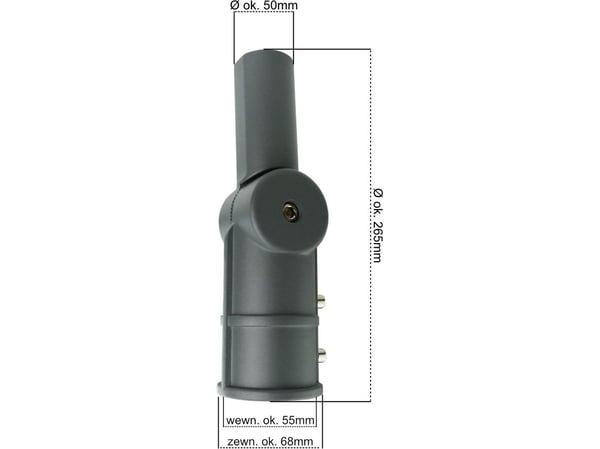 GTV Justerbar adapter for LED gatestolpelykter 100W SA2 GTV 0864
