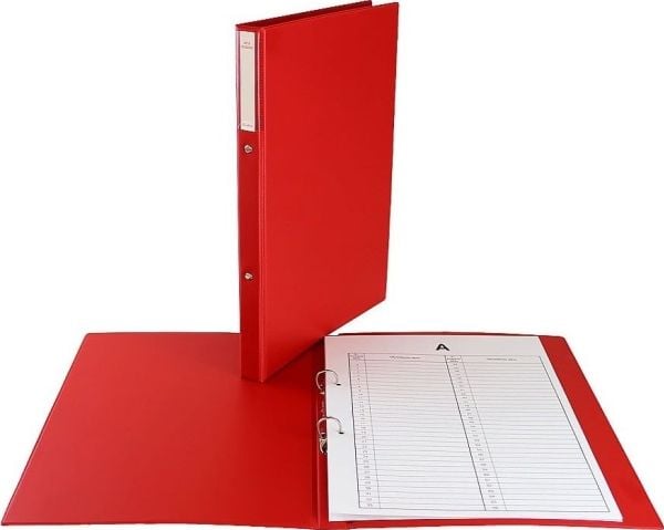 Biurfol 2-renkainen kansio A4 30mm punainen (5907214105574)