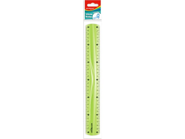 Keyroad linjal KEYROAD, 30 cm, elastisk, oppheng, mix farger