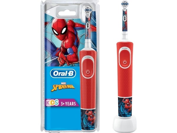 Oral-B 80339051, Lapsi, Värisevä hammasharja, Päivittäinen käyttö, Punainen, 2 min, Erittäin pehmeä