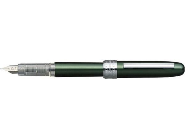Platinum Plaisir grønn fyllepenn, F