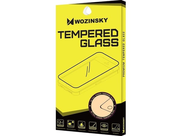 Wozinsky 2x herdet glass full lim skjermbeskytter full dekning med rammevennlig for iPhone 12 Pro / iPhone 12 - svart