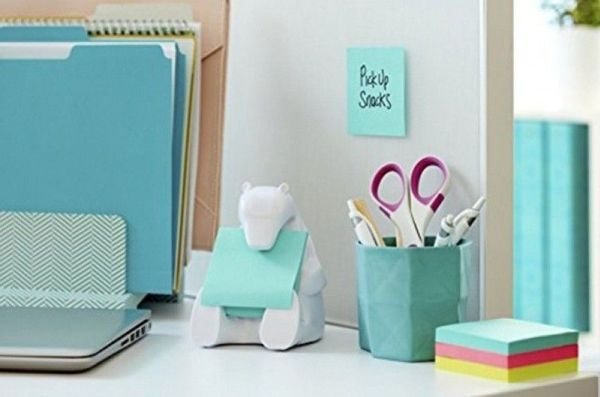 Post-It Pop-up Note Dispenser for 3 in x 3 in Notes, Bear design, White, 7,62 cm, 1 stykker, 50 ark